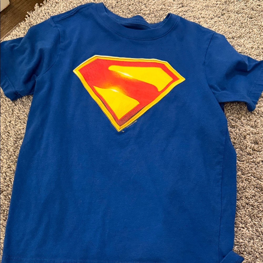 Superhero Kids Costume T-Shirt - Blue and Yellow